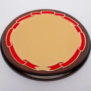 Patterned Circular Wooden Awards - Image 2