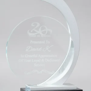 Circular Silver Finish Executive Awards - Image 2