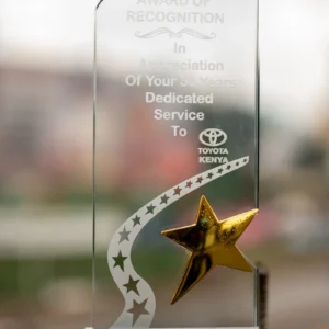 Sliced Glass Awards with Star