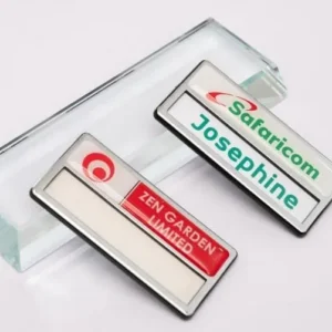 Silver Bold Replaceable Nametags