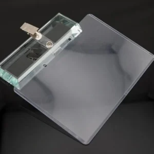 B4 Light Plastic ID Holders with Clip