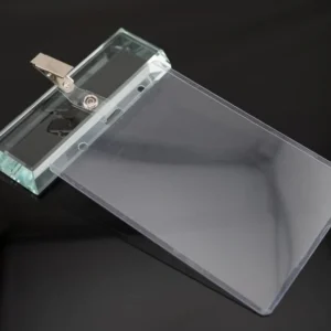 B4 Light Plastic ID Holders with Clip - Image 2