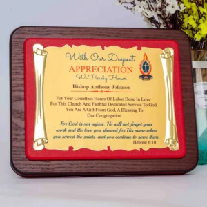 Executive Wooden Leather Award