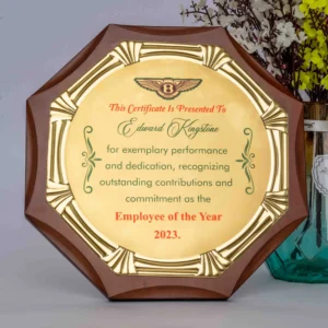 Octagon Wooden Awards - Image 4