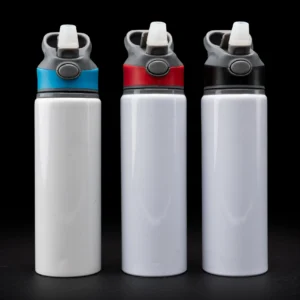 Colored Top Aluminium Water Bottles