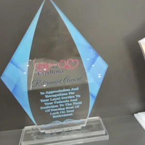 Diamond Shaped Acrylic Award Nairobi – Best Premium Crystal Look by Foreverbrand 0741371516