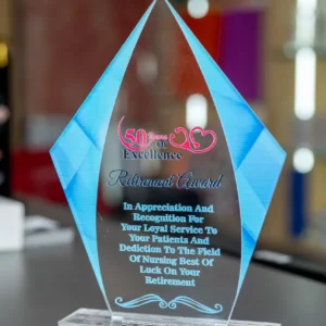 Diamond Shaped Acrylic Award Nairobi – Best Premium Crystal Look by Foreverbrand 0741371516