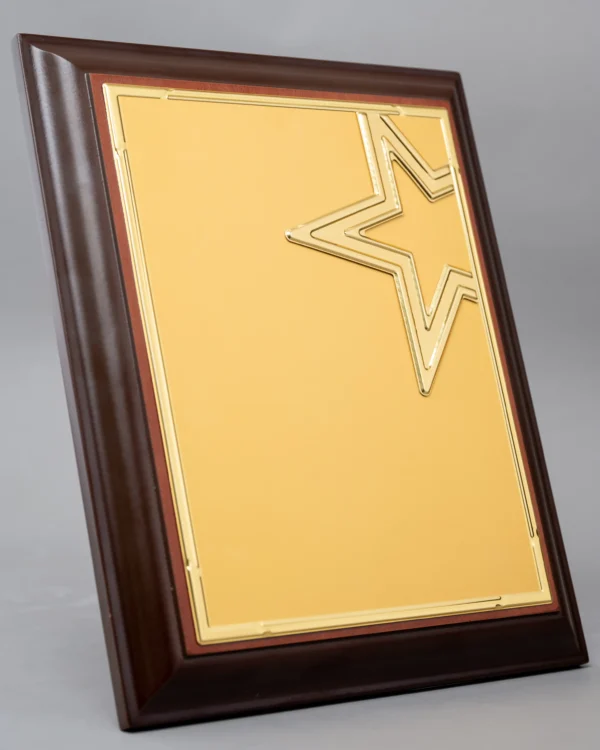A4 Wooden Rectangular Award with Star Motif Nairobi | Call / WhatsApp 0741371516 | Foreverbrand