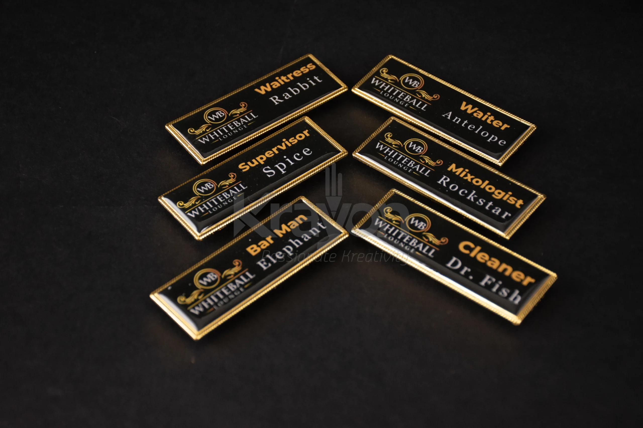 Metallic Name Badges